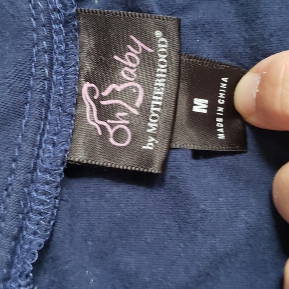 Oh Baby! By Motherhood size medium Navy blue maternity robe - Picture 2 of 2